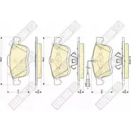 Тормозные колодки дисковые, комплект GIRLING 247 27 Fiat Doblo (263) 2 Фургон 1.4 120 л.с. 2011 – 2024 24728 6118644