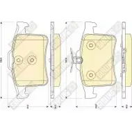 Тормозные колодки дисковые, комплект GIRLING 25115 25 114 Jaguar XJ (X351) 6 Седан 5.0 V8 510 л.с. 2009 – 2024 6118772