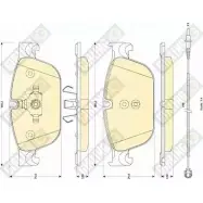 Тормозные колодки дисковые, комплект GIRLING 25070 25 069 6118892 2292411