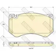 Тормозные колодки дисковые, комплект GIRLING 250 05 Mercedes S-Class (C217) 4 Купе 5.5 S 63 AMG 4 matic (2178) 585 л.с. 2014 – 2024 6119079 RAPN8H