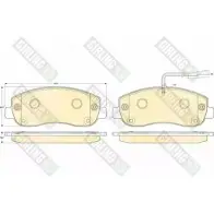 Тормозные колодки дисковые, комплект GIRLING 2 5147 6119109 25165 Nissan NV400 (X62) 1 Фургон 2.3 dCi 150 RWD 150 л.с. 2014 – 2016