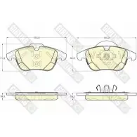 Тормозные колодки дисковые, комплект GIRLING Ford S-Max 1 (CA1, WS) Минивэн 6119602 24124 2 4123