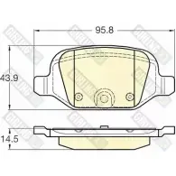 Тормозные колодки дисковые, комплект GIRLING 6119811 63PDRHL 2292485 23 661