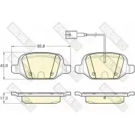 Тормозные колодки дисковые, комплект GIRLING MAOLM9 2 3661 6119851 Fiat Linea