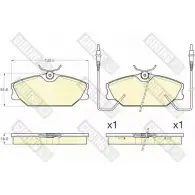 Тормозные колодки дисковые, комплект GIRLING 6120121 XFG 6YDS 3322938218690 2292504