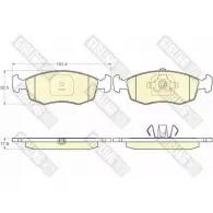 Тормозные колодки дисковые, комплект GIRLING 6120152 209 08 R5TSI Fiat Strada