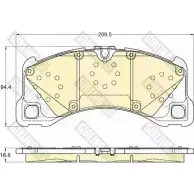 Тормозные колодки дисковые, комплект GIRLING 2292541 6120525 25007 24 553
