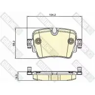 Тормозные колодки дисковые, комплект GIRLING 2 5897 2292553 1ET5B 6120661