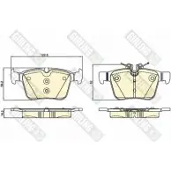 Тормозные колодки дисковые, комплект GIRLING 25 008 Mercedes C-Class (W205) 4 Седан 3.0 AMG C 43 4 matic (2064) 367 л.с. 2016 – 2024 6120712 O8C20