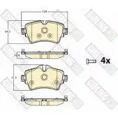 Тормозные колодки дисковые, комплект GIRLING 6120871 Bmw 2 Active Tourer 9AOECJ 2520 7