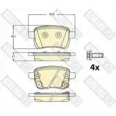 Тормозные колодки дисковые, комплект GIRLING D7J8HI5 2292574 6120931 2515 6