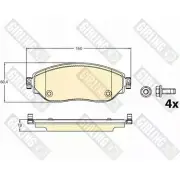 Тормозные колодки дисковые, комплект GIRLING 6120961 2292577 NGMN2 22 087