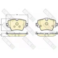 Тормозные колодки дисковые, комплект GIRLING Bmw 2 Active Tourer 18GD6 2 5617 6120981