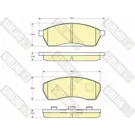 Тормозные колодки дисковые, комплект GIRLING 6130689 2292619 233 79 FJWZIYO