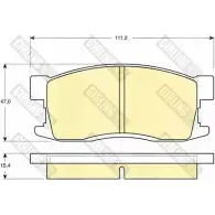 Тормозные колодки дисковые, комплект GIRLING 2292627 2136 7 TTN5BK 6130949