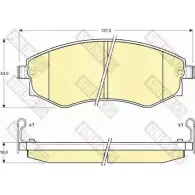 Тормозные колодки дисковые, комплект GIRLING 6131019 21727 2292629 2172 5