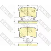 Тормозные колодки дисковые, комплект GIRLING 6131269 2292645 LZBLB 2 1968