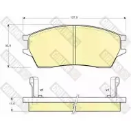 Тормозные колодки дисковые, комплект GIRLING 2 1523 VO1M6O 6131289 2292646