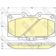 Тормозные колодки дисковые, комплект GIRLING 21 854 6131319 2292649 9UJVW4