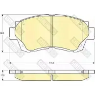 Тормозные колодки дисковые, комплект GIRLING 2292662 6131559 21 791 WWREI