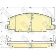 Тормозные колодки дисковые, комплект GIRLING Isuzu D Max 1 Пикап 2.5 DiTD 4x4 (TFS86) 101 л.с. 2002 – 2012 21544 6131619 2 1543