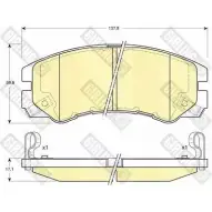 Тормозные колодки дисковые, комплект GIRLING 6131629 2292666 21846 21 845