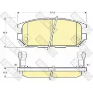 Тормозные колодки дисковые, комплект GIRLING Mitsubishi Grandis 1 (N9, N8) Минивэн 2.4 GDi GLx 4WD 147 л.с. 2000 – 2003 6131999 23374 23 373