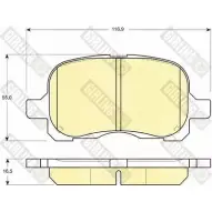 Тормозные колодки дисковые, комплект GIRLING 2329 4 2292705 6132041 BKKFB9G
