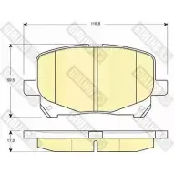 Тормозные колодки дисковые, комплект GIRLING 21680 2292746 21 679 6132489