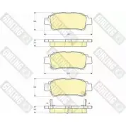 Тормозные колодки дисковые, комплект GIRLING 2364 6 NDUHHWF 6132499 2292747