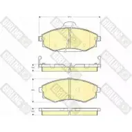 Тормозные колодки дисковые, комплект GIRLING LMUDI 2 2292757 3322937447367 6132599