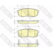 Тормозные колодки дисковые, комплект GIRLING 23609 6132609 236 08 Mitsubishi Galant 8 (EA2W) Универсал 2.0 TDI (EA6W) 90 л.с. 1996 – 2003