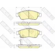 Тормозные колодки дисковые, комплект GIRLING 2381 7 6132909 24034 Suzuki Liana