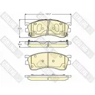 Тормозные колодки дисковые, комплект GIRLING 2292799 3322938226152 MO4 NY 6133046
