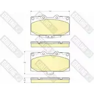 Тормозные колодки дисковые, комплект GIRLING 6133079 2292800 3322937446872 M 16CPL