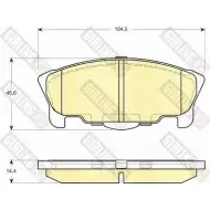 Тормозные колодки дисковые, комплект GIRLING 6133209 Suzuki Wagon R (CT21) 1 1993 – 1998 23 783 3PB097X