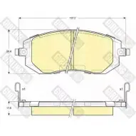 Тормозные колодки дисковые, комплект GIRLING 2292821 6133289 238 65 23866