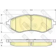 Тормозные колодки дисковые, комплект GIRLING 2397 4 6133309 2292823 HVW7U