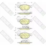 Тормозные колодки дисковые, комплект GIRLING 2 3719 Honda Accord 7 (CL, CN) Седан 2.4 Vtec 166 л.с. 2006 – 2008 I1ML0Y 6133559