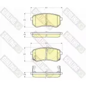 Тормозные колодки дисковые, комплект GIRLING Hyundai i10 (PA) 1 Хэтчбек 1.1 LPG 69 л.с. 2011 – 2013 3322937447992 0W6 3NCA 6133709