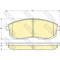 Тормозные колодки дисковые, комплект GIRLING 2156 1 6133909 2292883 21562