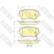 Тормозные колодки дисковые, комплект GIRLING 24403 Nissan Micra (K14) 5 Хэтчбек 1.0 71 л.с. 2016 – 2025 6133961 2 3973