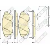 Тормозные колодки дисковые, комплект GIRLING 2435 1 6134189 Hyundai Santa Fe (DM) 3 Кроссовер 2.4 CCVT 171 л.с. 2018 – 2024 24352