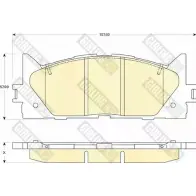 Тормозные колодки дисковые, комплект GIRLING 2292920 ZUET3 6134299 2 4350