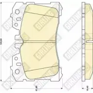 Тормозные колодки дисковые, комплект GIRLING Lexus LS (XF40) 4 Седан 5.0 600h AWD 445 л.с. 2007 – 2024 24 245 G9TEF 6134739