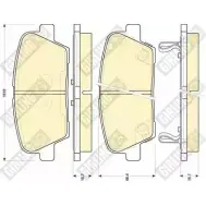 Тормозные колодки дисковые, комплект GIRLING QWL ZKDP 6134999 2292985 3322938017248