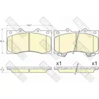 Тормозные колодки дисковые, комплект GIRLING 6135605 25241 2524 0 Nissan Patrol (Y62) 6 2010 – 2020
