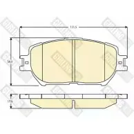 Тормозные колодки дисковые, комплект GIRLING 23 806 OEYOHD4 2293070 6136286