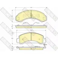 Тормозные колодки дисковые, комплект GIRLING 6140043 2 1830 21831 2293084