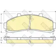 Тормозные колодки дисковые, комплект GIRLING I2SXB 2293089 6140109 2347 2